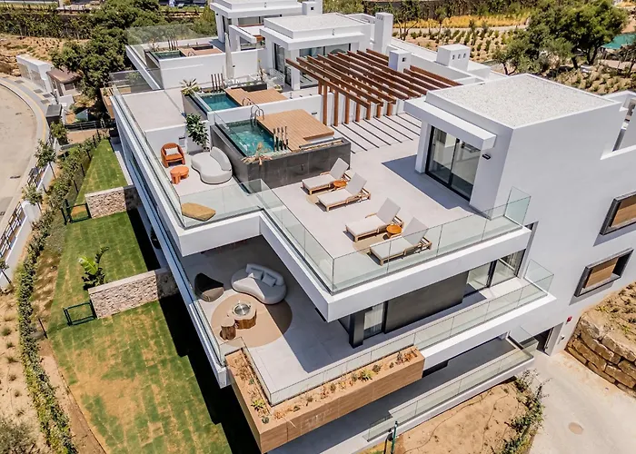 Villa Vida - Luxury Panorama Seaview Penthouse In Organic-Boho Design With Pool, Gym, Spa